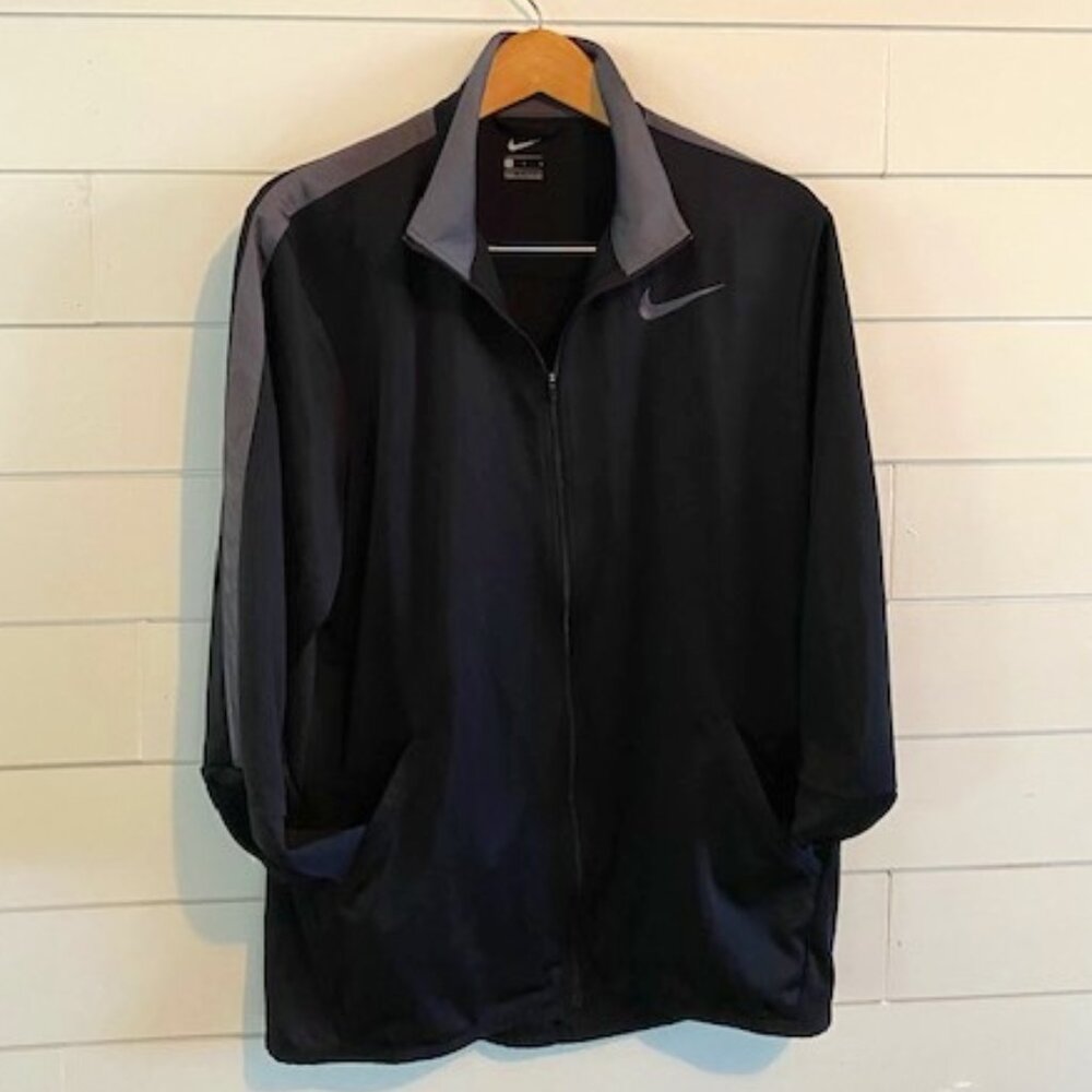 Nike Men's Epic Full Zip Training Jacket – Black/Grey – Men’s Large